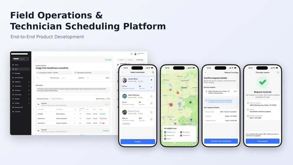 TechsBook — Mobility & Field Service